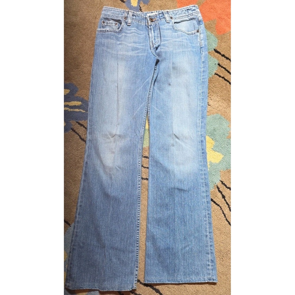 Y2K Vintage BKE Women's Jeans Size 28X31.5 Low Rise Flare Light Wash Wendi